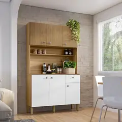 GENERICO - Alacena para cocina 111 cm en MDF con 6 puertas 1 cajon