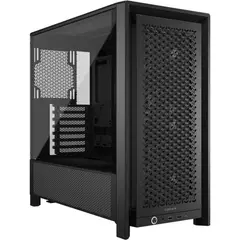 CORSAIR - Chasis PC 4000D FRAME RS V. T. + 3 FAN NO RGB NEGRA con Diseño ATX Robusto