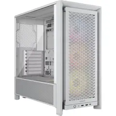 CORSAIR - Chasis PC 4000D FRAME RS V.T. + 3 ARGB BLANCA con Iluminación Direccionable