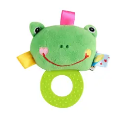 GENERICO - SONAJERO PELUCHE CON TEXTURA RANITA