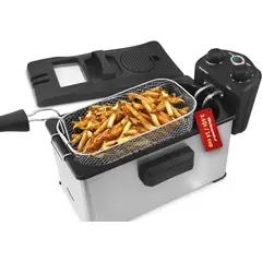 ELITE - Gourmet Freidora Eléctrica de Inmersión para Cocina 3.3 L 1500 W