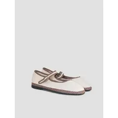 TONI PONS - Mary Jane para mujer en lino CANDELA