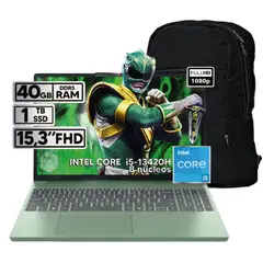 LENOVO - PORTATIL IDEAPAD SLIM 3 I5 13420H 40GB RAM 1TB SSD 15.3 FHD GREEN LIGHT + BOLSO OBSEQUIO