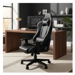 ERGONOMUS - Silla Gamer Valorant Color Negro
