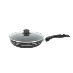 GENERICO - Sartén Antiadherente Con Tapa De Vidrio - Induccion Gas Electricas y Cerámica