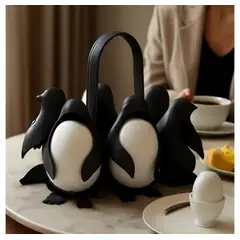 OTRAS MARCAS - Soporte Para Cocinar Huevos En Forma De Pingüino