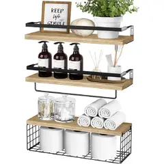 GENERICO - Repisas Flotantes Decorativas Modernas Set X3 Estantes Hogar