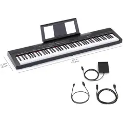 GENERICO - Teclado Musical Mk 8863 de 88 Teclas con Usb Mp3 y Microfono