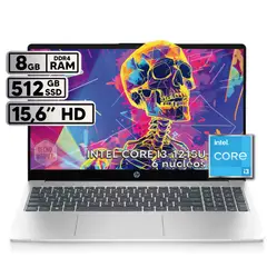 HP - PORTATIL INTEL CORE I3 1215U 8GB RAM 512 GB SSD PANTALLA 15,6 " FHD SILVER