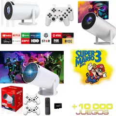 GENERICO - Proyector Juegos Smart Tv 4K Proyector + 10000 Juegos Proyector Cine En Casa