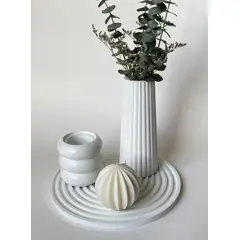 GENERAL - Decorativo centro de mesa adorno moderno florero base y flores