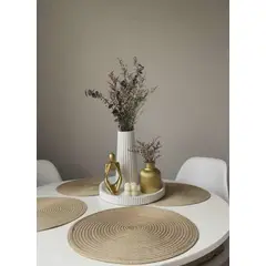 GENERAL - Adorno decorativo para centro de mesa jarron bandeja escultura flores vela