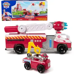 SPIN MASTER - Paw Patrol Camión de Bomberos de Recarga Rápida con Figura de Marshall