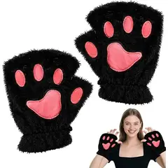 GENERICO - Guantes Huellas Garra Gato Felpa Cosplay Animé Invierno