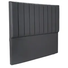 GENERICO - ESPALDAR LINEAL DE CAMA DOBLE 140 GRIS PLOMO