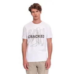 TOTTO - Camiseta Estampada Primen Blanco Para Hombre