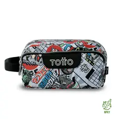 TOTTO - Cartuchera Multiuso Escolar Agapec Hombre Gris