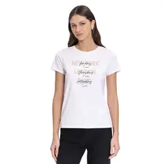 TOTTO - Camiseta Estampada Prime Blanco Para Mujer