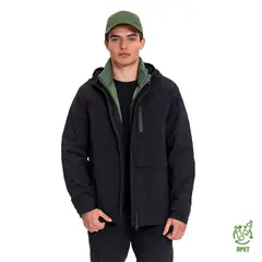 TOTTO - Chaqueta Acolchada 3 En 1 Lautaro en Negro Para Hombre