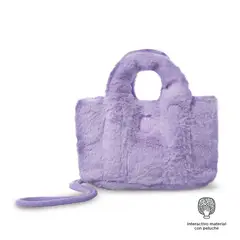 TOTTO - Bolso Cartera Fluffy Para Niña Morado