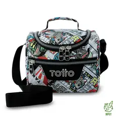 TOTTO - Lonchera Con Porta Comidas Pizarra Gris Hombre