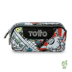 TOTTO - Cartuchera Multiuso Escolar Sobre Hombre Gris