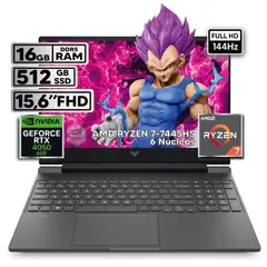 HP - Portátil Victus Gaming 16gb 512gb Ryzen 7-7445hs Rtx 4050