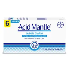 ACID MANTLE - Jabón en Barra 6 Unidades 90g