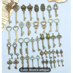 USA - Llave De San Pedro Antigua En Hierro Baño En Bronce