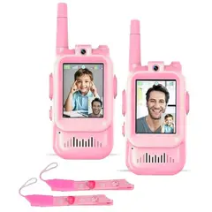 INNOVA - Walkie Talkie Para Niños Con Videollamada Pantalla Hd Y Cámara Rosa Rosa