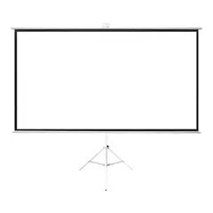 VTA - Telón Retráctil Manual con Trípode 100” Relación 16:9