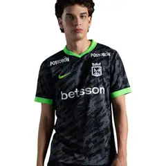 NIKE - Camiseta Atletico nacional JSY SS STAD 3R Hombre-Negro
