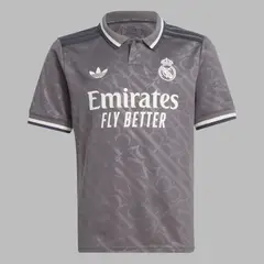 ADIDAS ORIGINALS - Camiseta adidas Kids Tercera Real Madrid 24 - Gris