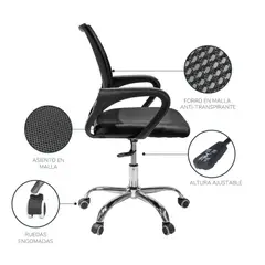 GENERICO - Silla de Escritorio Ejecutiva con Malla Transpirable y Diseño Ergonomico