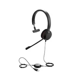 JABRA - Evolve 20 Uc Mono Auricular En Oreja Cancela El Ruido Negro