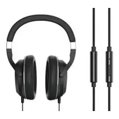 GENIUS - Diadema Hs-610 Con Microfono 35mm Ajustable Para Cel Color Negro