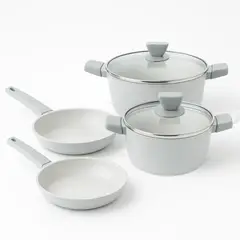 BERGNER - SET X 6 PIEZAS CEMENTO (SARTEN 20 Y 24CMS, OLLA CON TPA DE 20 Y 24CMS)