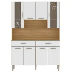 AKIVOY - Alacena Golden 8P Castaño Blanco