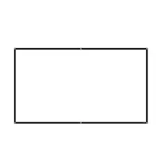 GENERICO - Pantalla de Proyeccion 150 Pulgadas Tela Elastizada Mate para Pared