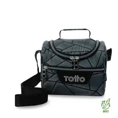 TOTTO - Lonchera Con Porta Comidas Pizarra Gris Hombre