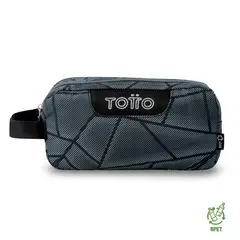 TOTTO - Cartuchera Multiuso Escolar Escuadra Hombre Gris
