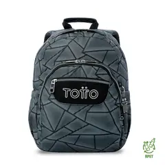 TOTTO - Morral Mochila Escolar Gommas Hombre Gris