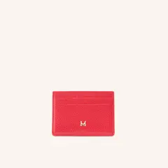 MARIO HERNANDEZ - Tarjetero Plano Coral Rojo Granate