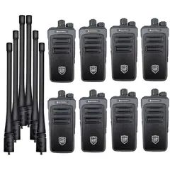 MOTOROLA - 8 Radios Comunicación SMP 900 Walkie Talkies Largo Alcance 16 Baterías