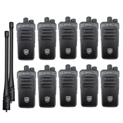 MOTOROLA - 10 Radios Comunicación SMP 900 Walkie Talkies Largo Alcance 20 Baterías