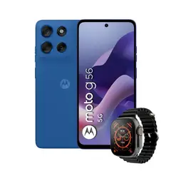 MOTOROLA - Celular G56 256GB 8GB Ram 5G Azul + Smartwatch