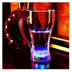 GENERICO - Taza Iluminada 500ml Borosilicato Automática