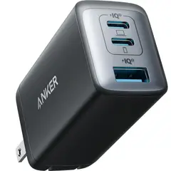 ANKER - Cargador de Pared 65W Carga Rapida 2 USB Tipo C y 1 Tipo A