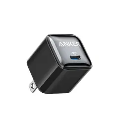 ANKER - Cargador 20W De Pared Negro Carga Rapida