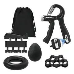OEM - Kit Agarrador Mano Adjustable Grip Ejercitador Resistencia Ajustable 5-60 kg